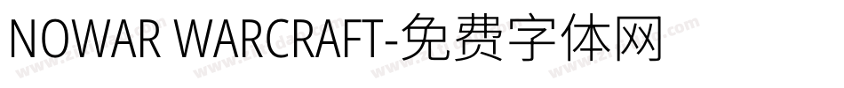 NOWAR WARCRAFT字体转换